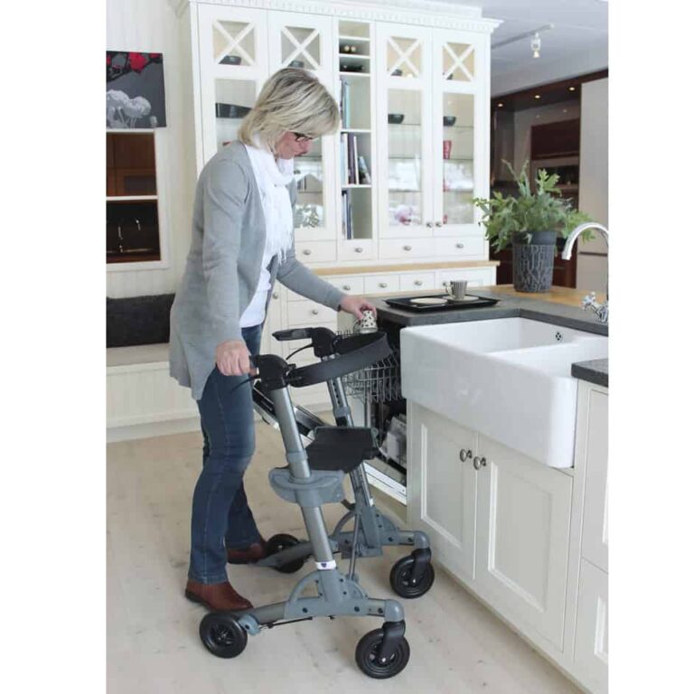 Volaris COMPACT Rollator for Small Places, Light Wheeled Walker