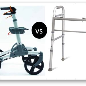 Wheeled Rollator Walker vs Traditional Walker Comparison Benefits