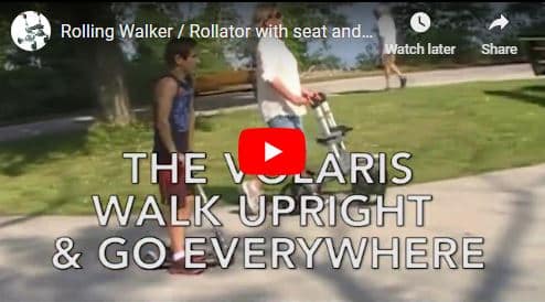 Video Volaris All terrain Rollator Wheeled Walker